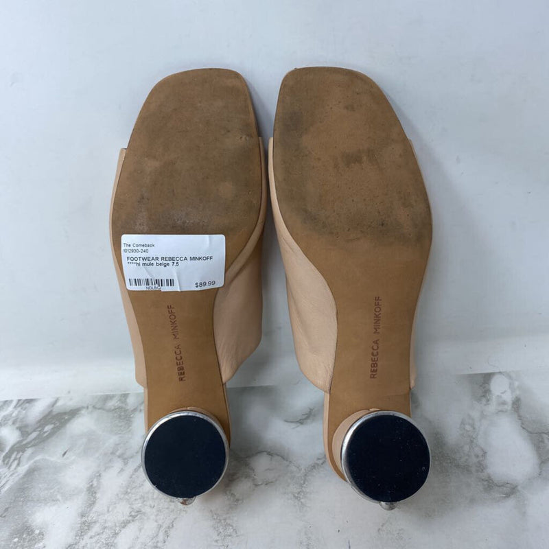 REBECCA MINKOFF WOMEN'S FOOTWEAR beige 7.5
