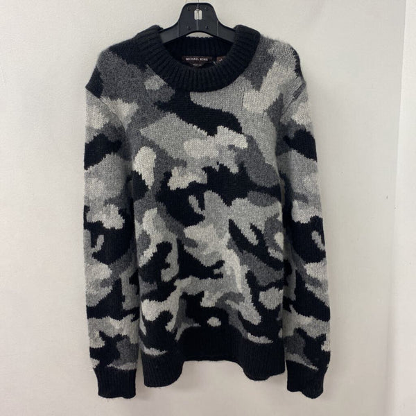 MICHAEL KORS WOMEN'S SWEATER black grey Men's L