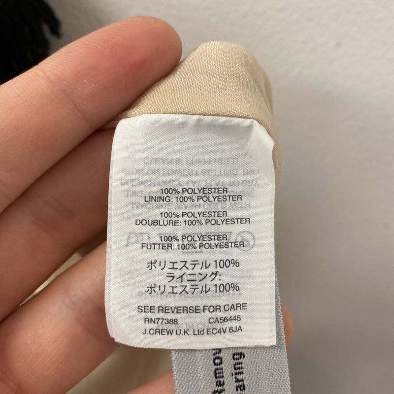 J CREW WOMEN'S DRESS black cream 8