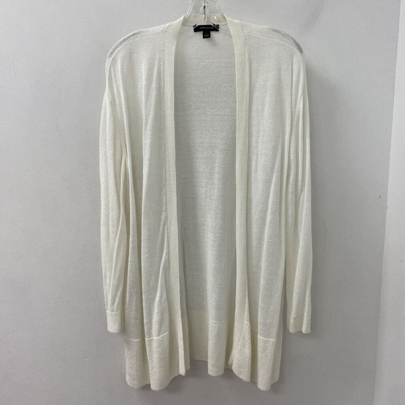 ANN TAYLOR WOMEN'S CARDIGAN white L