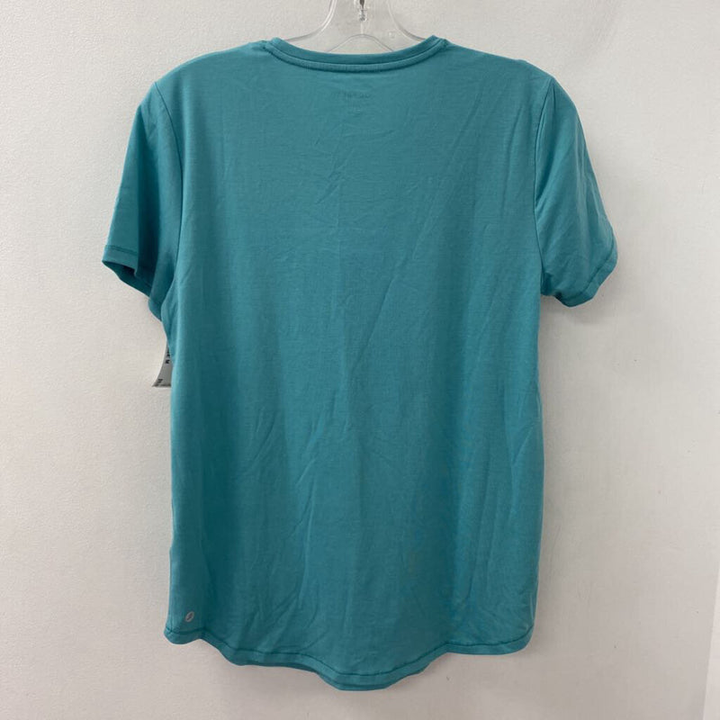 JOE FRESH WOMEN'S ACTIVE TOP turquoise M