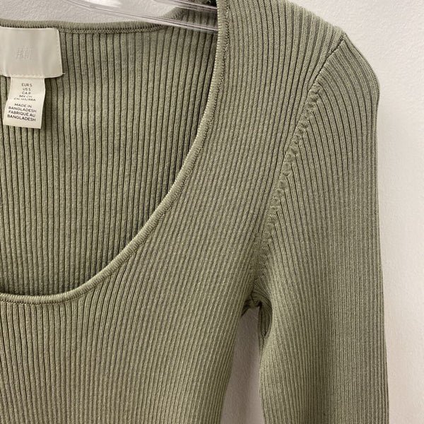 H&M WOMEN'S SWEATER olive green S