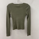 H&M WOMEN'S SWEATER olive green S