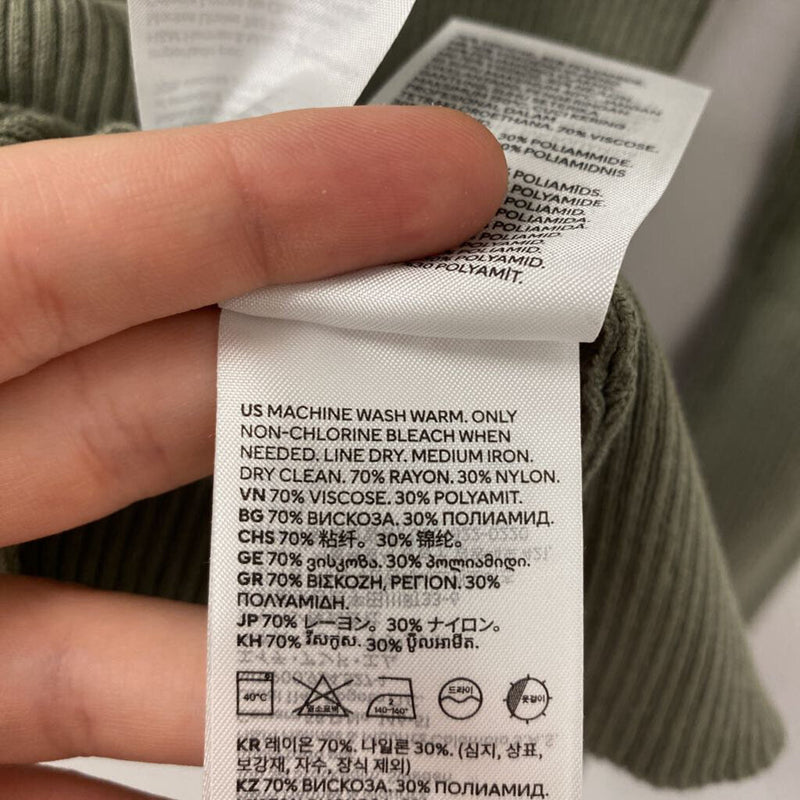 H&M WOMEN'S SWEATER olive green S