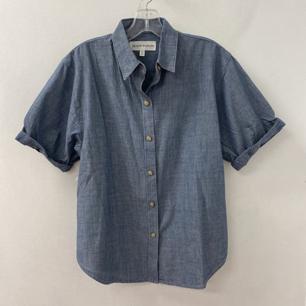 Denim Forum WOMEN'S BLOUSE/SHIRT blue XS