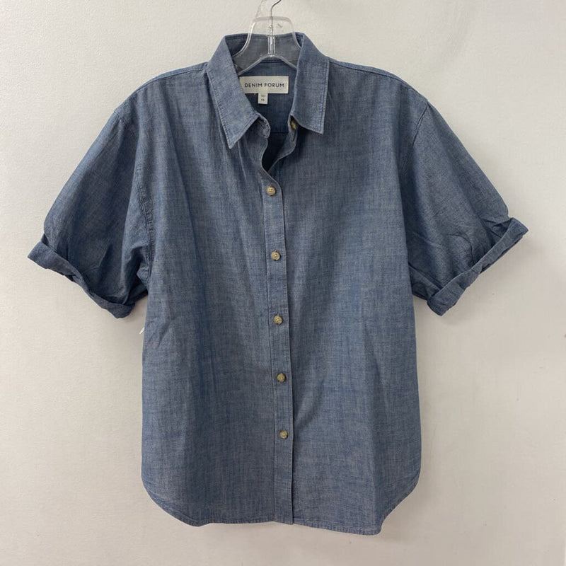 Denim Forum WOMEN'S BLOUSE/SHIRT blue XS