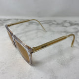 GUCCI WOMEN'S SUNGLASSES clear gold