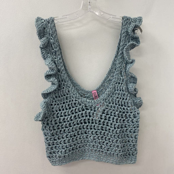 WOMEN'S TOP blue M/L