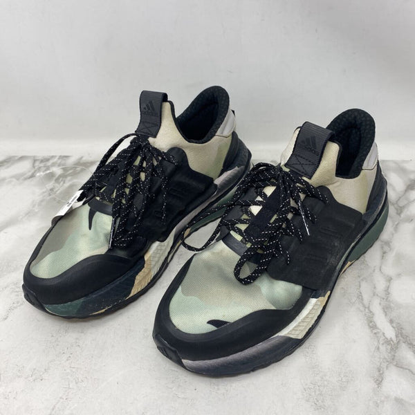 ADIDAS WOMEN'S SNEAKERS black green white 8