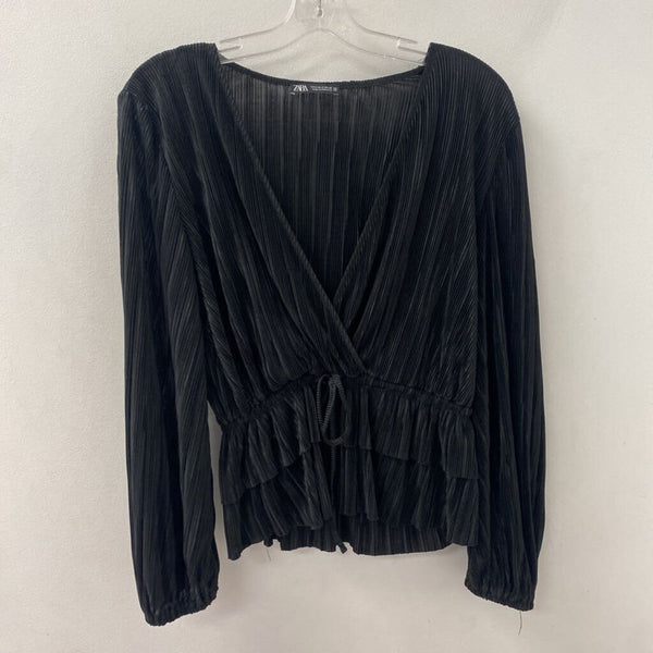 ZARA WOMEN'S BLOUSE/SHIRT black S