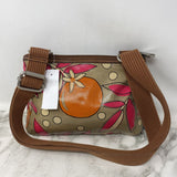 FOSSIL WOMEN'S BAG beige brown orange pink