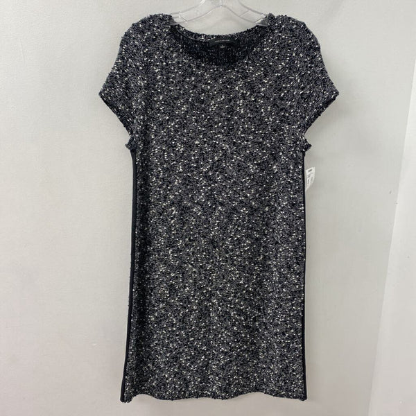 ANN TAYLOR WOMEN'S DRESS black white L