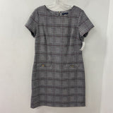 TOMMY HILFIGER WOMEN'S DRESS grey black burgundy 12