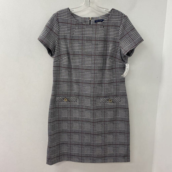 TOMMY HILFIGER WOMEN'S DRESS grey black burgundy 12