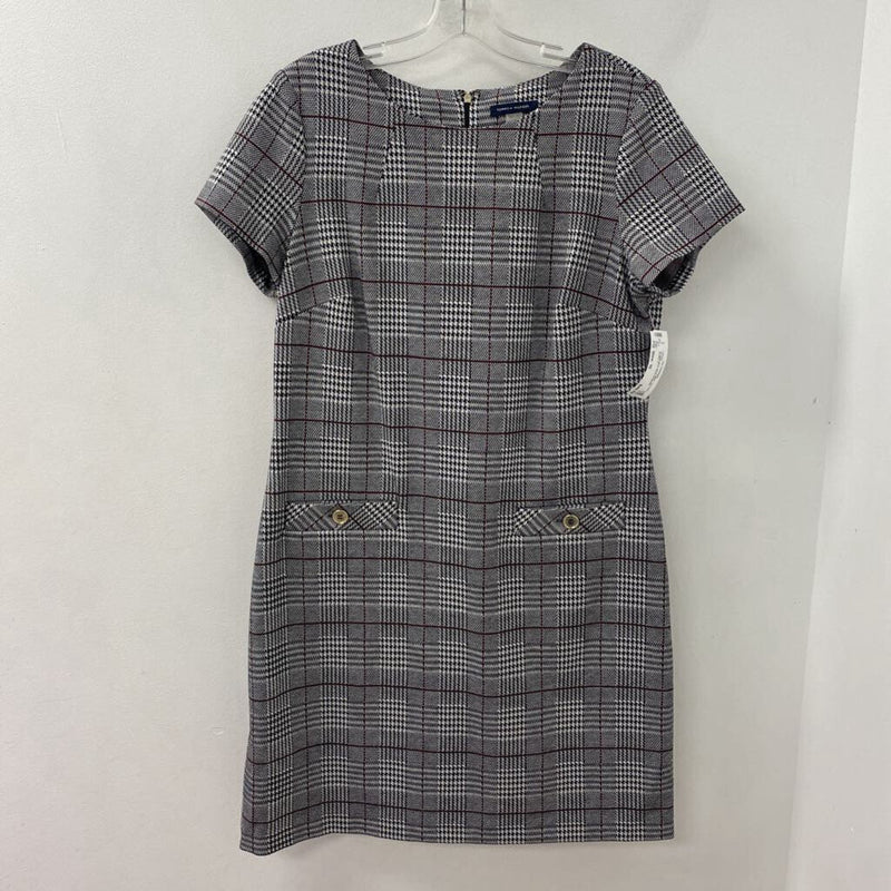 TOMMY HILFIGER WOMEN'S DRESS grey black burgundy 12
