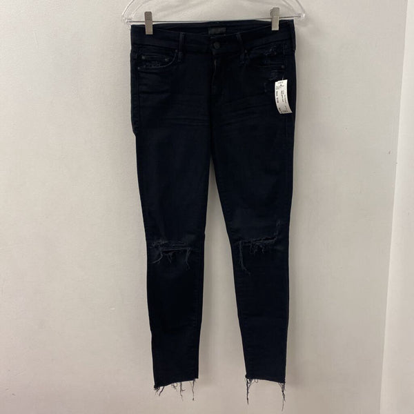 MOTHER WOMEN'S JEANS black S/26