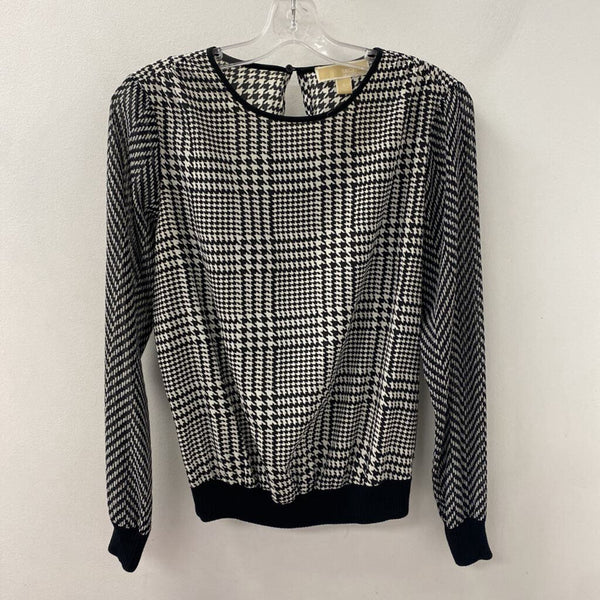 MICHAEL KORS WOMEN'S TOP black white S