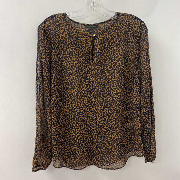 Banana Republic WOMEN'S BLOUSE/SHIRT brown navy M
