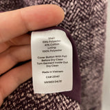 TALBOTS WOMEN'S BLAZER/JACKET purple white 16
