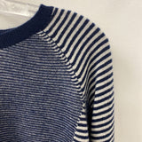 Meir WOMEN'S SWEATER grey navy XL