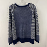 Meir WOMEN'S SWEATER grey navy XL