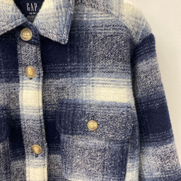 GAP WOMEN'S COAT blue white XS