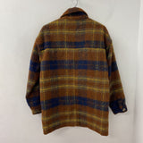 UNIVERSAL THREAD (target) WOMEN'S COAT brown navy yellow S