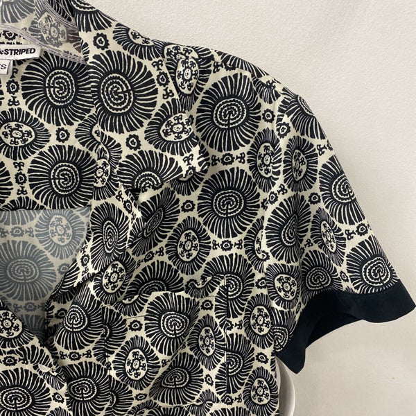 Solid & Striped WOMEN'S BLOUSE/SHIRT black cream mix XS
