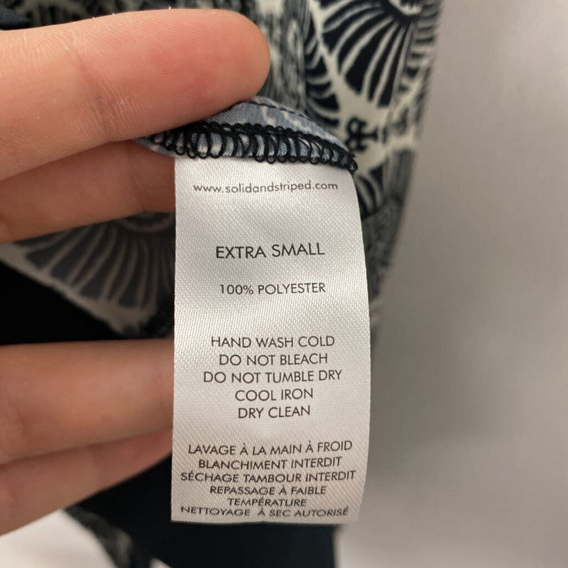 Solid & Striped WOMEN'S BLOUSE/SHIRT black cream mix XS