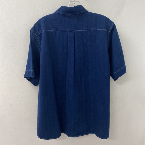 YMC WOMEN'S BLOUSE/SHIRT dark blue XS