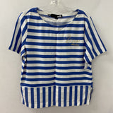 LOVE MOSCHINO WOMEN'S TOP white blue mix 8