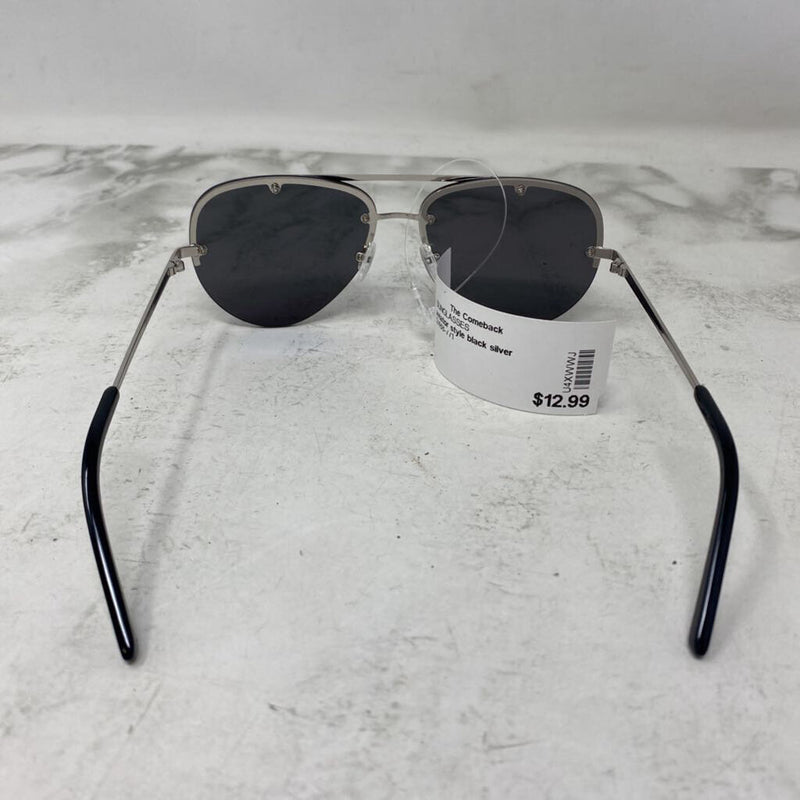 WOMEN'S SUNGLASSES black silver