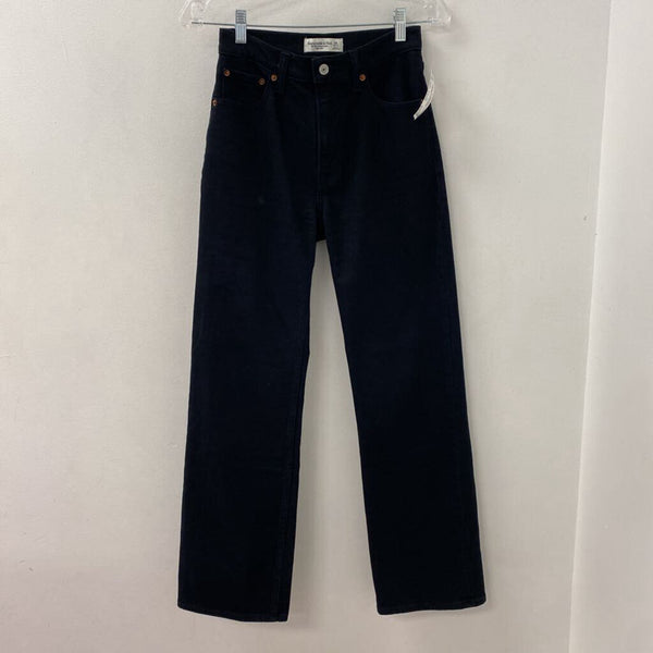 ABERCROMBIE & FITCH WOMEN'S JEANS black XS/24
