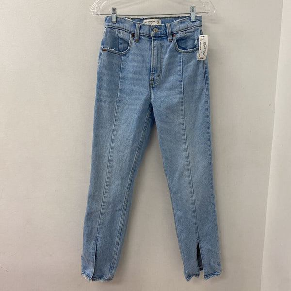 ABERCROMBIE & FITCH WOMEN'S JEANS light blue XS/25