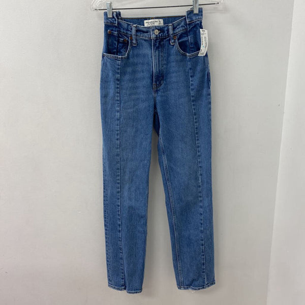 ABERCROMBIE & FITCH WOMEN'S JEANS blue XS/25