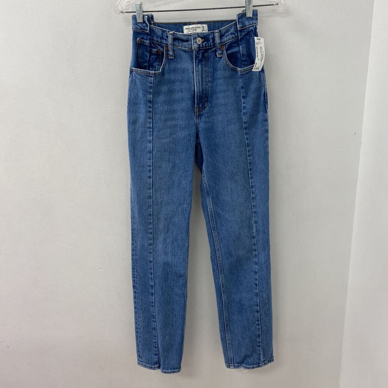 ABERCROMBIE & FITCH WOMEN'S JEANS blue XS/25