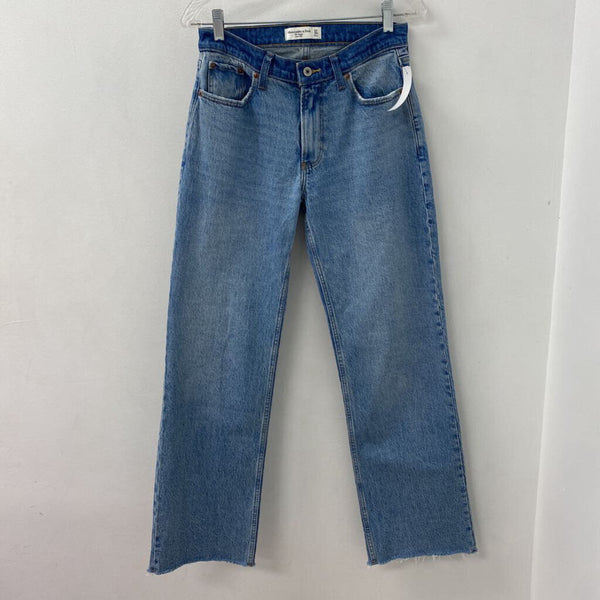ABERCROMBIE & FITCH WOMEN'S JEANS blue XS/24