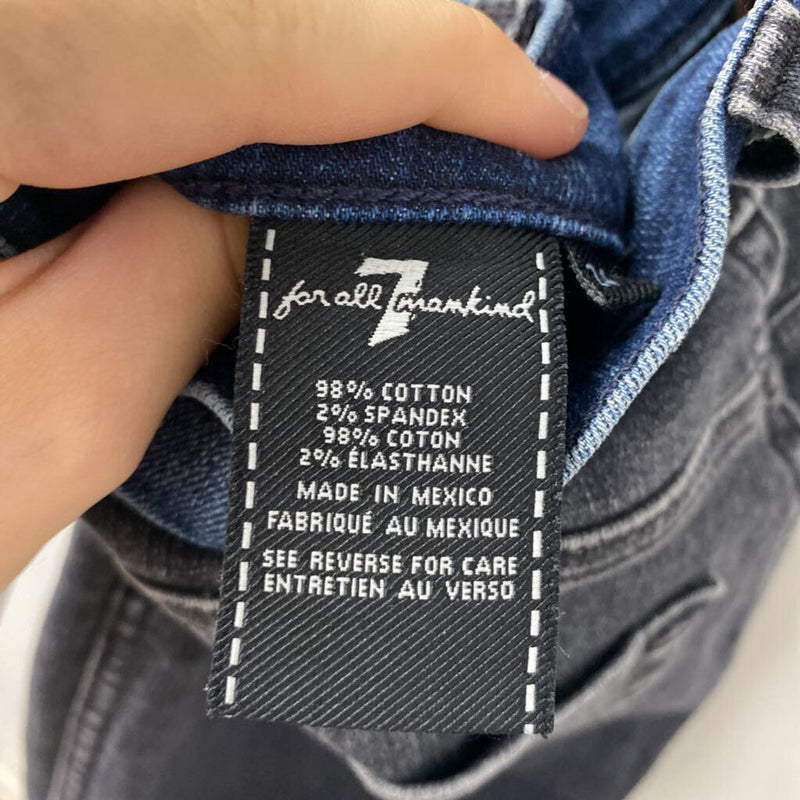 7 FOR ALL MANKIND WOMEN'S JEANS blue black mix XS/24