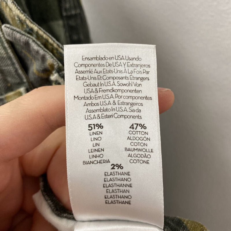 MOTHER WOMEN'S PANTS green mix XS/24