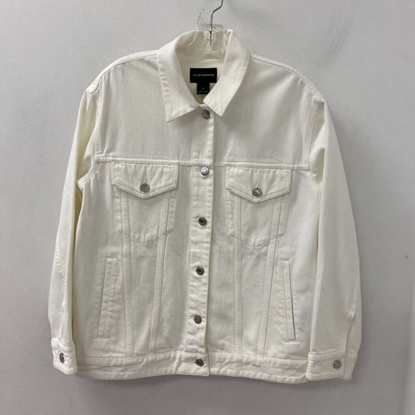 Club Monaco WOMEN'S DENIM JACKET white S
