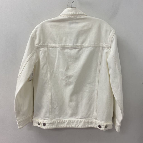 Club Monaco WOMEN'S DENIM JACKET white S