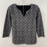 TALBOTS WOMEN'S TOP black grey mix MP