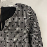 TALBOTS WOMEN'S TOP black grey mix MP