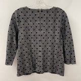 TALBOTS WOMEN'S TOP black grey mix MP