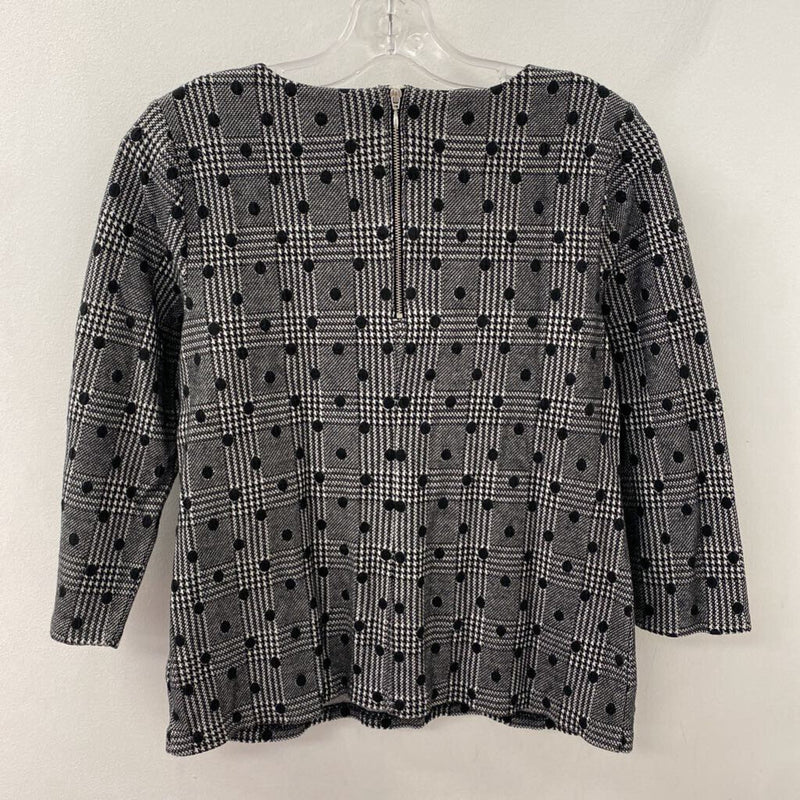 TALBOTS WOMEN'S TOP black grey mix MP