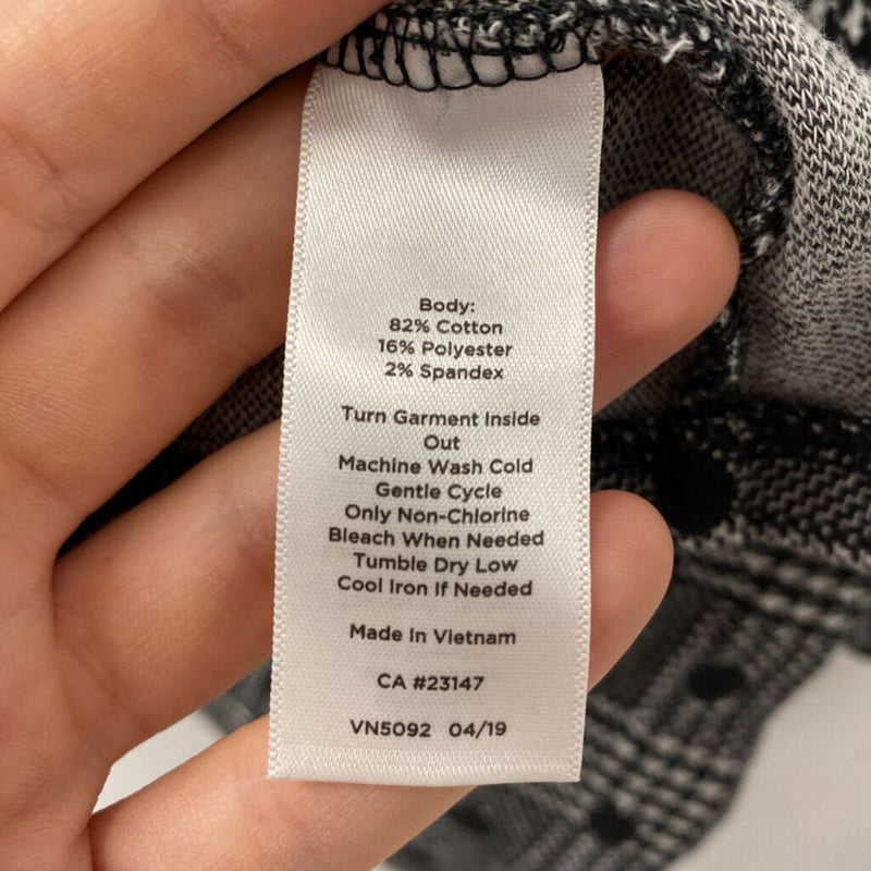 TALBOTS WOMEN'S TOP black grey mix MP