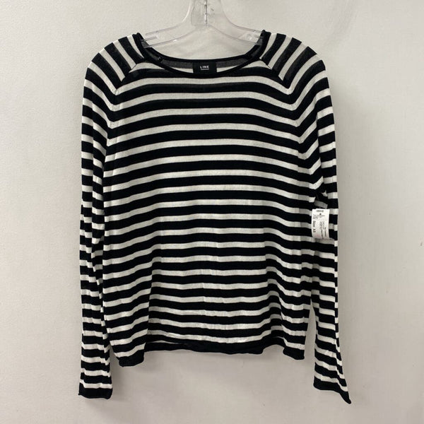 LINE WOMEN'S SWEATER black white XS