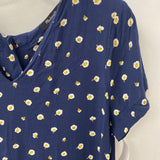 MADEWELL WOMEN'S DRESS navy white mix M