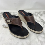 PRADA WOMEN'S SANDALS brown cream mix 39