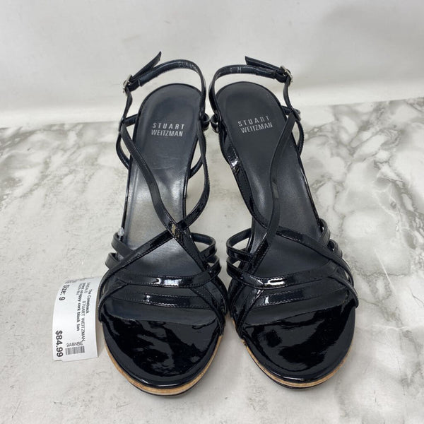 STUART WEITZMAN WOMEN'S SANDALS black tan mix 9